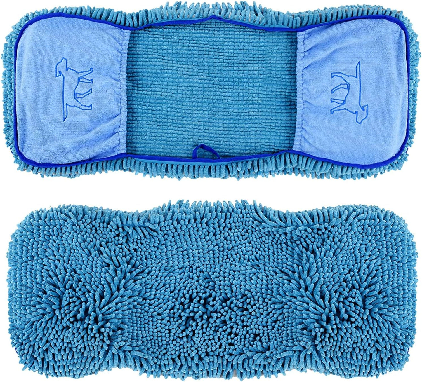 Ultra Absorbent Microfiber Quick Dry Towel for Dogs | Extra Large 35X15 Size | Comfortable Hand Pockets | Suitable for All Breeds | Indoor and Outdoor Use | Durable and Machine Washable