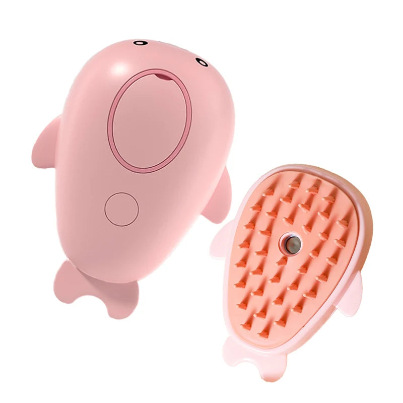 Transform Your Pet's Grooming Routine with the 3-in-1 Electric Cat and Dog Steam Brush Comb - Effortless Hair Removal, Massage, and Cleansing!