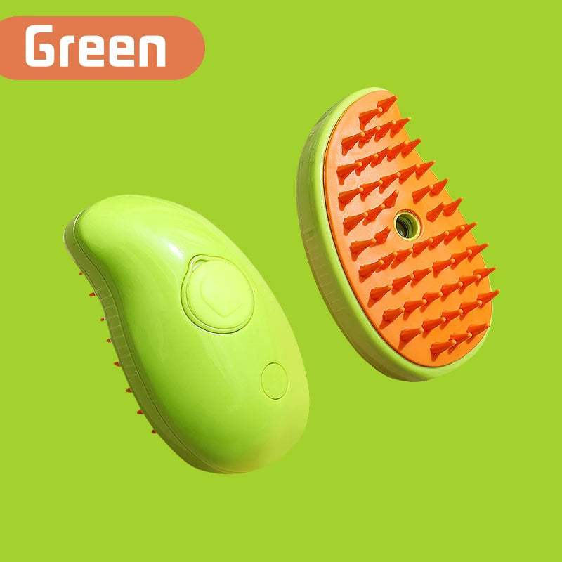 Transform Your Pet's Grooming Routine with the 3-in-1 Electric Cat and Dog Steam Brush Comb - Effortless Hair Removal, Massage, and Cleansing!