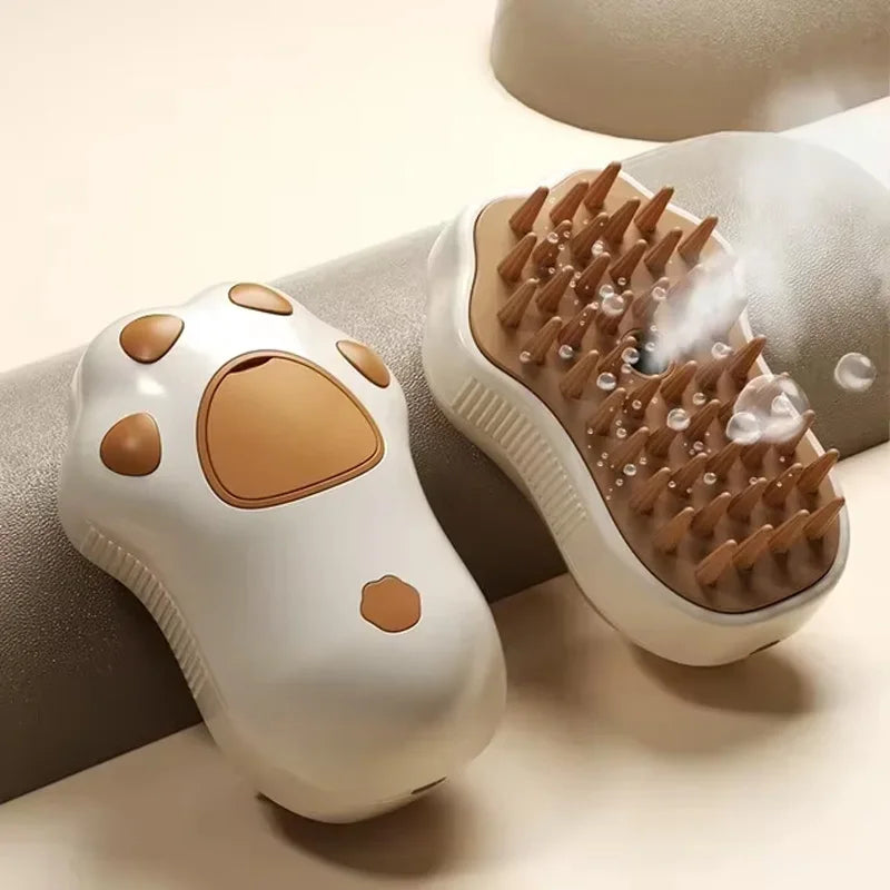 Transform Your Pet's Grooming Routine with the 3-in-1 Electric Cat and Dog Steam Brush Comb - Effortless Hair Removal, Massage, and Cleansing!