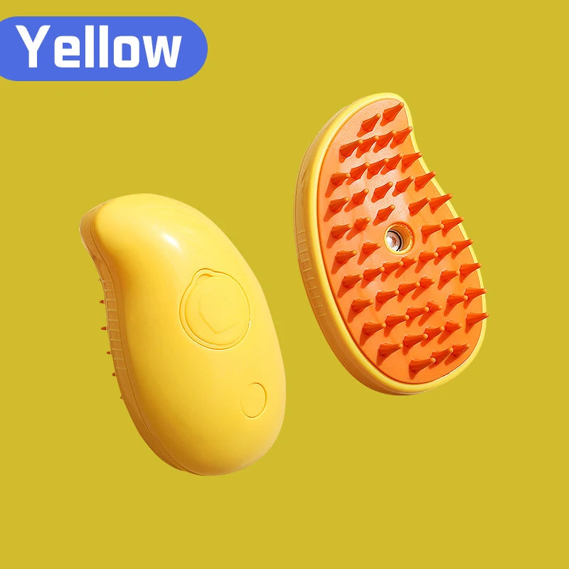 Transform Your Pet's Grooming Routine with the 3-in-1 Electric Cat and Dog Steam Brush Comb - Effortless Hair Removal, Massage, and Cleansing!