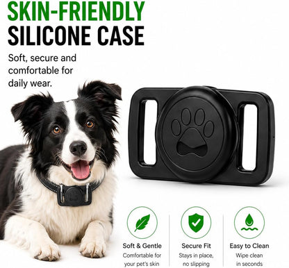 GPS Dog Collar Tracker - Waterproof Smart Tag Compatible with Apple Find My, No Monthly Fee, Advanced Tracking Solution for Pet Safety, Suitable for Small and Large Dogs